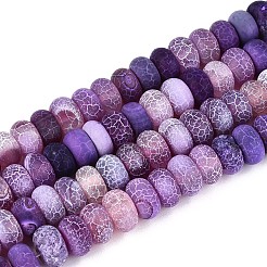 Chapelets de perle en agate naturelle patinée&nbsp;G-N357-13A-02