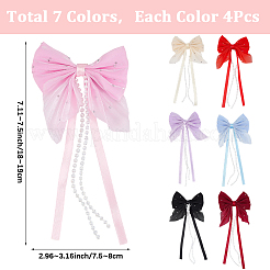 28 Stück 7 Farben Polyesterharz Bowknot Ornament Zubehör&nbsp;DIY-SP0004-79