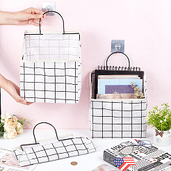 Nachttisch-Caddy aus Polycotton mit Schottenmuster für Studentenwohnheime&nbsp;AJEW-WH0348-11