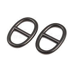 Breloques de connexion ovales en acier inoxydable 304&nbsp;STAS-F366-02B-EB