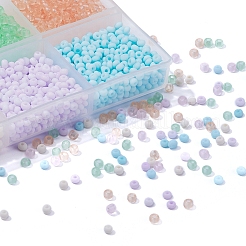 1800 Stück 6 Farben 8/0 transparente und undurchsichtige Glasperlen&nbsp;SEED-YW0001-31