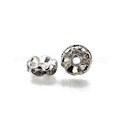 Messing Klasse A Kristall Strass Abstandsperlen&nbsp;RB-A006-8MM-N