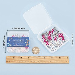Colgantes de aleación esmaltados con lazo rosa de octubre para concienciar sobre el cáncer de mama&nbsp;ENAM-SC0001-69