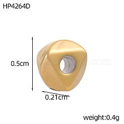 304 Edelstahlperlen&nbsp;STAS-OY017-55G