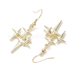 Orecchini in ottone a forma di stella&nbsp;EJEW-JE06114