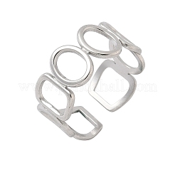 Manschettenringe aus Edelstahl 304 für Damen&nbsp;RJEW-A079-08D-P