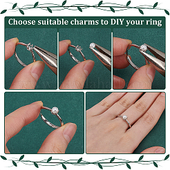 1 Stück verstellbare Sterlingsilber-Fingerringkomponenten&nbsp;FIND-PH0023-44