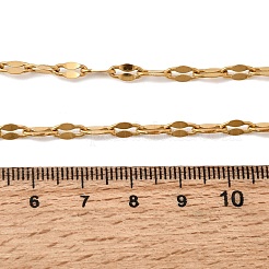 Colliers unisexes à maillons dappés en acier inoxydable 304 de 4 mm&nbsp;NJEW-P356-09G