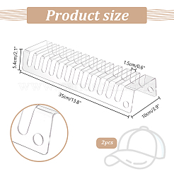 Hutablage aus transparentem Acryl&nbsp;ODIS-WH0061-31A