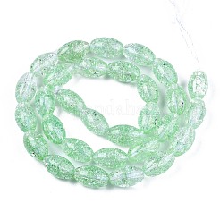 Trasparente perle di vetro crackle fili&nbsp;GLAA-S192-B-010E