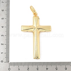 Grands pendentifs en laiton en forme de croix&nbsp;KK-M327-07A-G