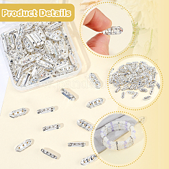100 Stück Abstandshalter aus Kristall-Strass aus Legierung.&nbsp;FIND-SC0021-30