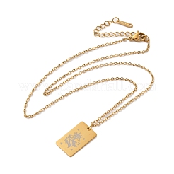 Colliers pendentifs constellation en acier inoxydable doré 202&nbsp;LS-NJEW-K380-02G-09