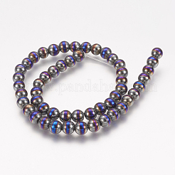 Electroplate non magnetici ematite sintetico fili di perline&nbsp;G-K210-04