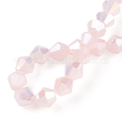 Perle imitazione giada vetro placca fili&nbsp;EGLA-A039-J6mm-B07