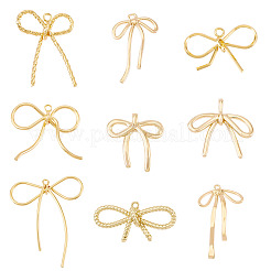 18pcs 9 Arten Messinganhänger&nbsp;KK-TA0002-28