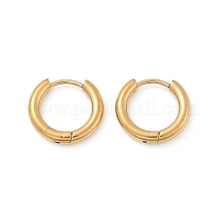 Boucles d'oreilles créoles en acier inoxydable 202&nbsp;EJEW-F111A-14mm-G01