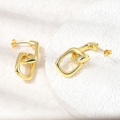 Boucles d'oreilles pendantes en laiton&nbsp;KK-CBAB173-01G