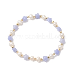 Braccialetti elastici da donna con pietre preziose naturali e sintetiche&nbsp;BJEW-JB12814