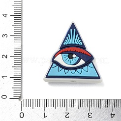 Cuentas de silicona con temática del mal de ojo&nbsp;SL-CBACE28-03B