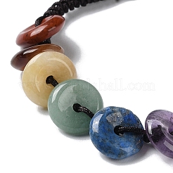 Donut/Pi-Scheiben-Armbänder aus natürlichen&nbsp;BJEW-H239-04