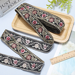Ruban à paillettes en polyester brodé&nbsp;OCOR-WH20003-37C