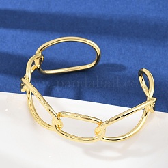 Messing Stulpearmbänder für Frauen&nbsp;BJEW-C112-10G