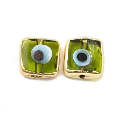 Perle di smalto in ottone&nbsp;KK-F842-02E