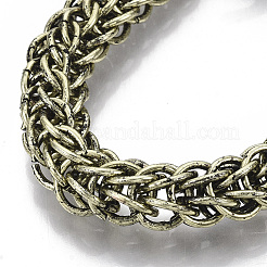 Bracelets de chaîne de blé en alliage pour hommes&nbsp;X-BJEW-T014-09AB