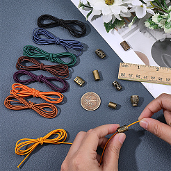 8 set di elastici in nylon e 8 set di estremità per cavi per notebook&nbsp;DIY-CP0013-64