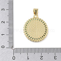 Religion laiton micro pave cubique zircone pendentifs&nbsp;KK-L268-014G-A04