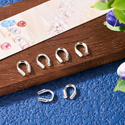 6 Stück 925 Sterling Silber Drahtschutz&nbsp;STER-TA0001-45S