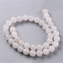 Natürliche weiße Jade Perlen&nbsp;G-G766-C-28