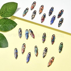 24 Stück 12 Farben Anhänger aus Zinklegierung&nbsp;FIND-CJ0005-14