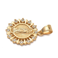 316 pendenti in strass in acciaio inossidabile chirurgico&nbsp;STAS-P412-07G