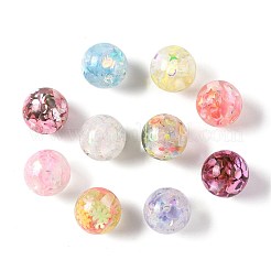 10 Stück 10 Farben transparentes Harz mit Paillettenperlen&nbsp;RESI-FS0002-25