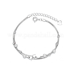 925 mehrreihiges Armband aus Sterlingsilber mit Panzerkette&nbsp;FS-WGFF458-01