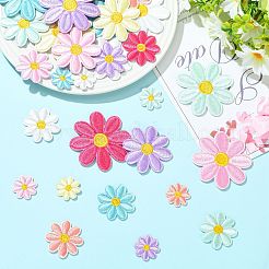 32 Stück Gänseblümchen-Aufnäher aus Polyester&nbsp;PATC-CJ0001-12