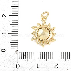 Pendentifs en laiton zircon cubique transparent&nbsp;KK-F938-01G