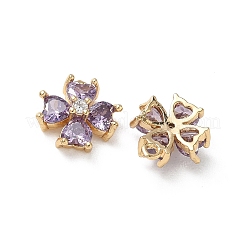 Ciondoli in ottone con micro pavé di zirconi per San Valentino&nbsp;KK-P355-10G