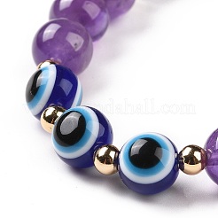 5 Stück Stretch-Armband-Set aus natürlichem Lapislazuli&nbsp;BJEW-JB08936