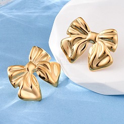 Pendientes de botón de acero inoxidable 304&nbsp;EJEW-Z118-04G