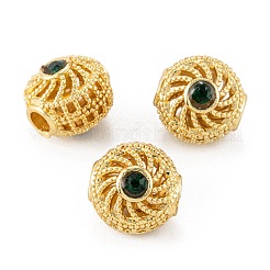 Perline zirconi micro pave  in ottone&nbsp;ZIRC-P088-08G