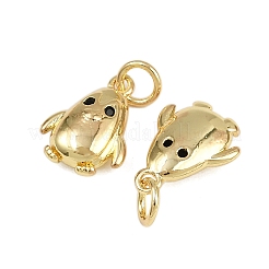 Pendentifs avec zircon cubiques à micro-pavés en laiton&nbsp;KK-A269-10G