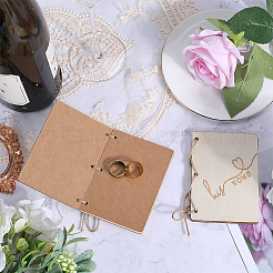 Cartes de voeux créatives en bois&nbsp;DIY-WH0349-171C