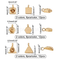 Pendentifs en acier inoxydable 304 sertis de strass&nbsp;STAS-UN0011-07