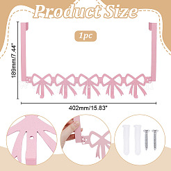Wandhaken-Set aus Eisen mit Schleife&nbsp;DIY-WH0933-24