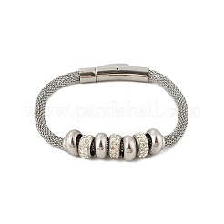 304 Edelstahl-Mesh-Kettenarmbänder für Damen&nbsp;BJEW-Z087-16P