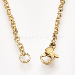 201 collane con ciondolo in acciaio inossidabile&nbsp;NJEW-T009-JN110-2-40
