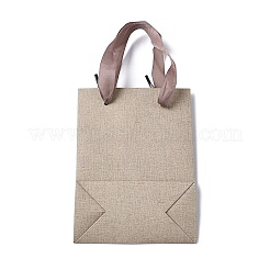 Sacs cadeaux en papier avec poignées en ruban de nylon&nbsp;ABAG-G018-01B